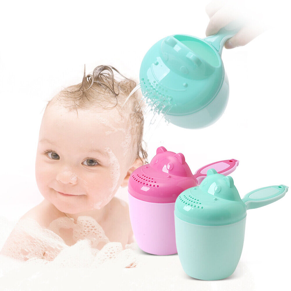 Cartoon Baby Bath Caps Baby Shampoo Cup