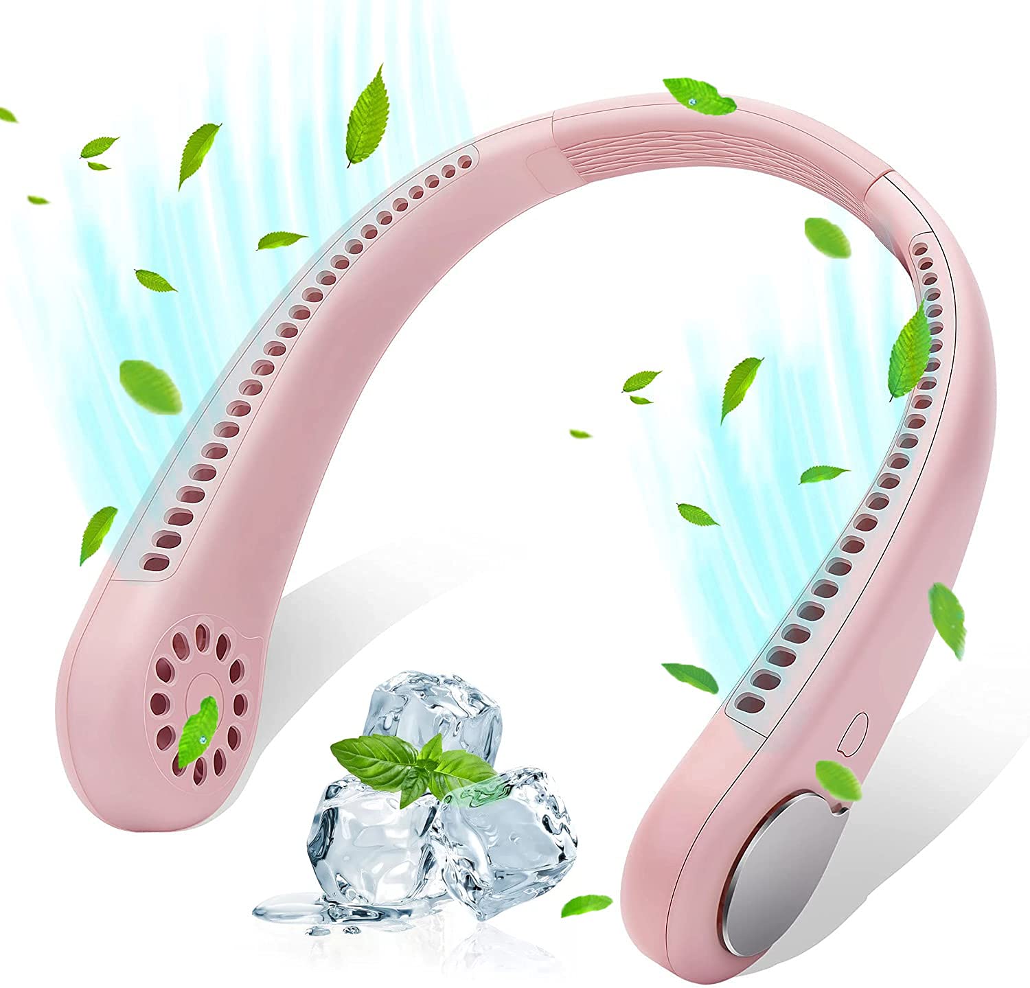 Neck Fan Portable Bladeless Neck Fans Rechargeable USB Cooling Fan